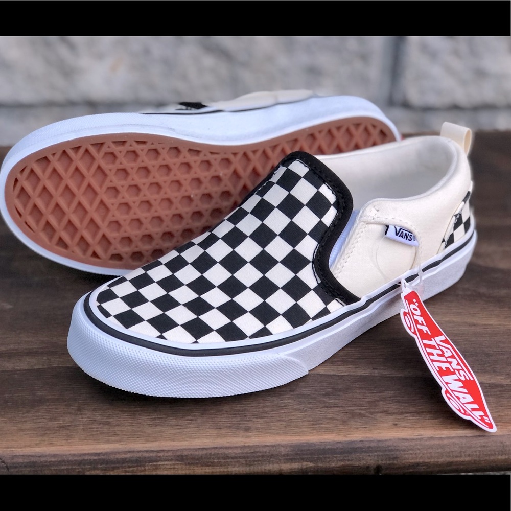 Kids Checkerboard Slip-On Shoe Vans